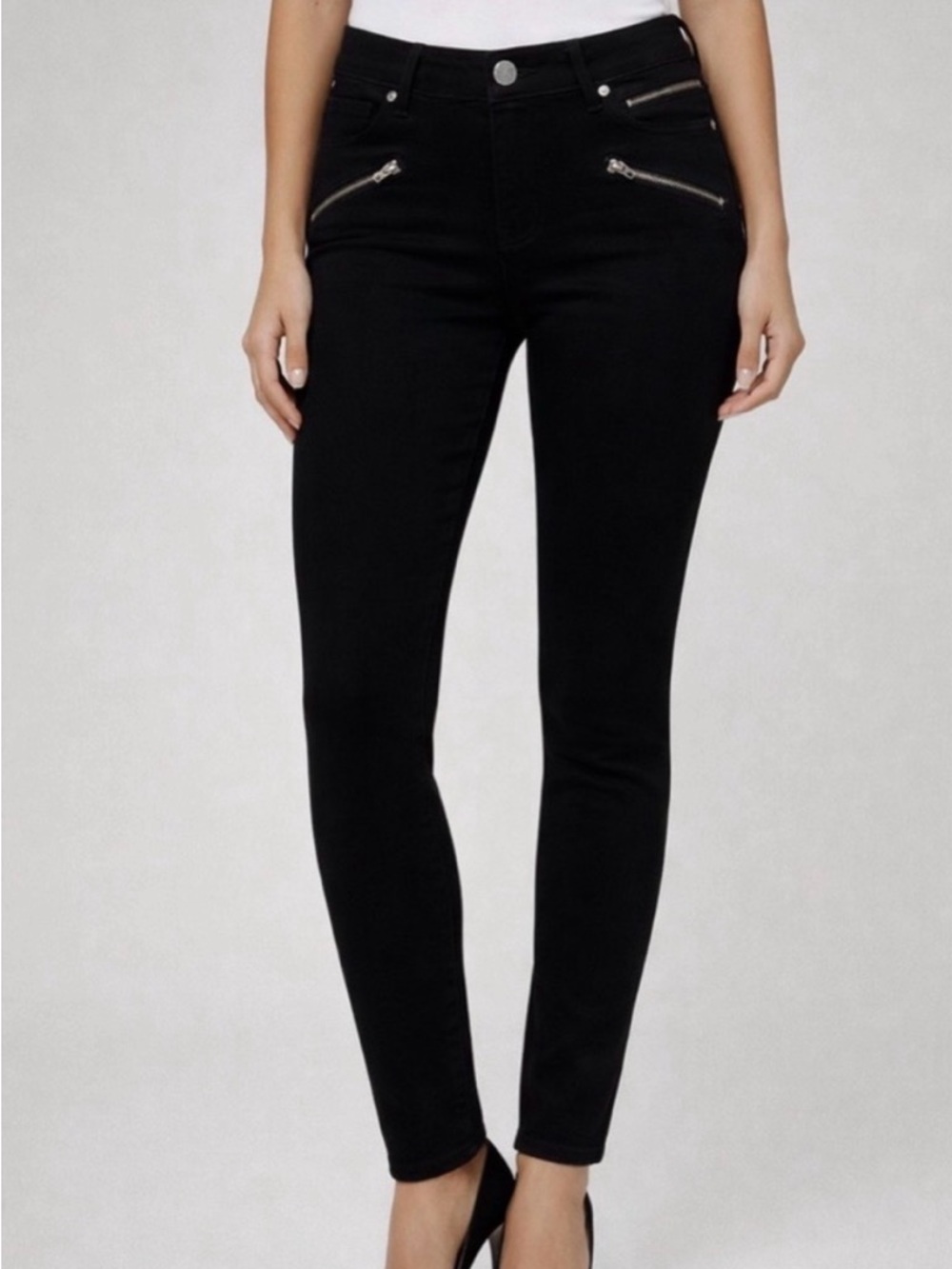 Kenneth Cole New York Jess Skinny Black Pants Women’s Size 6(A277)✨